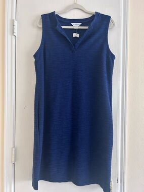 Liz Claiborne Sleeveless Knit Shift Dress in Deep Blue